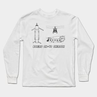 Boeing CH-47 Chinook (black) Long Sleeve T-Shirt